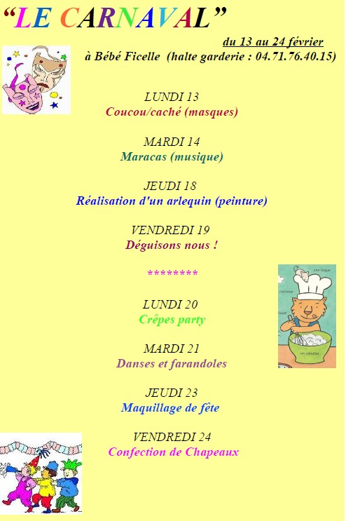 Image programme vacances Fevrier