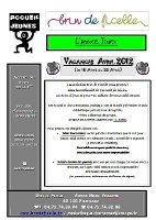 Programme Ado vacances avril 2012