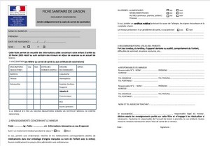 Fiche sanitaire